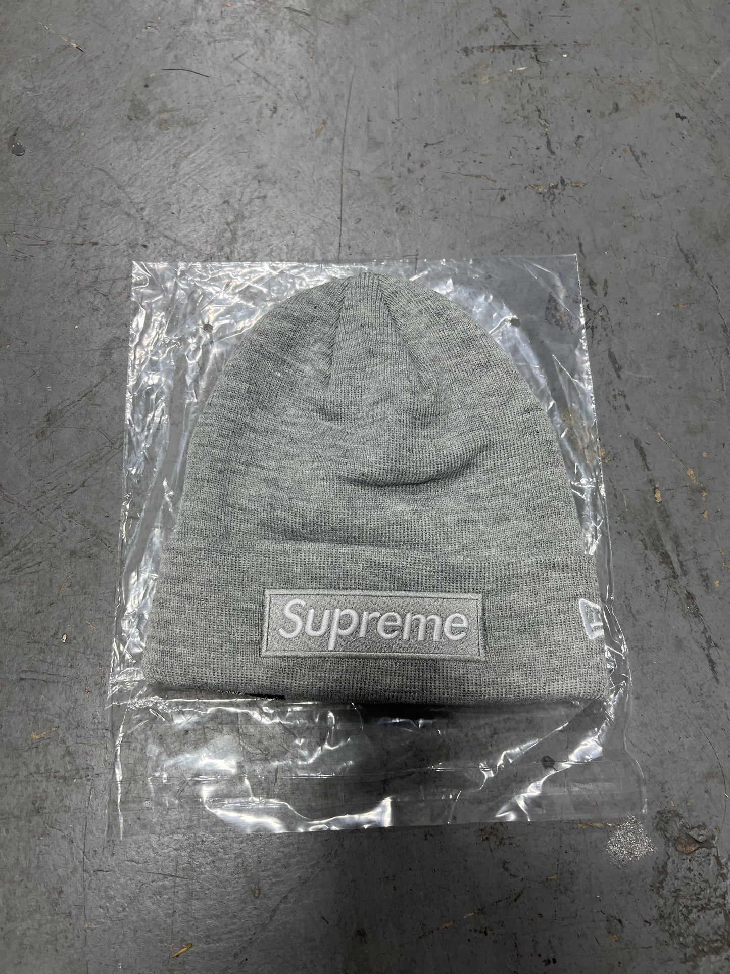 Supreme Grey Beanie
