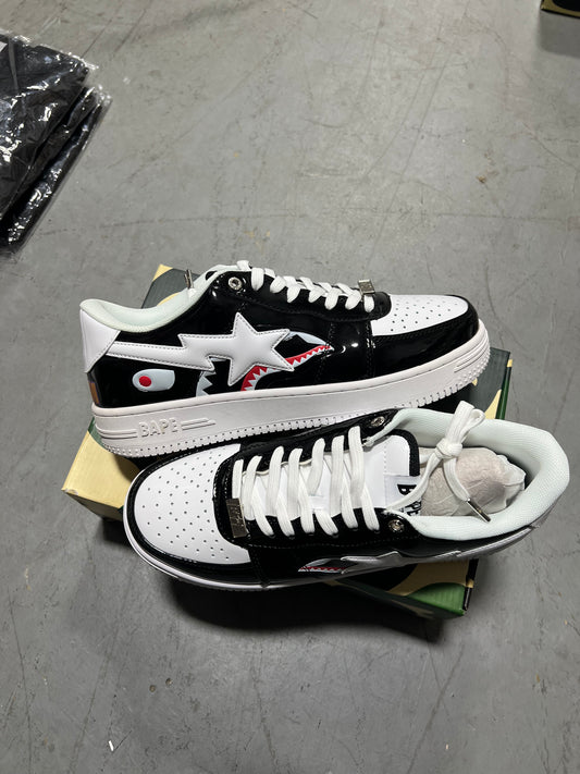 Bapesta Bape Black and White