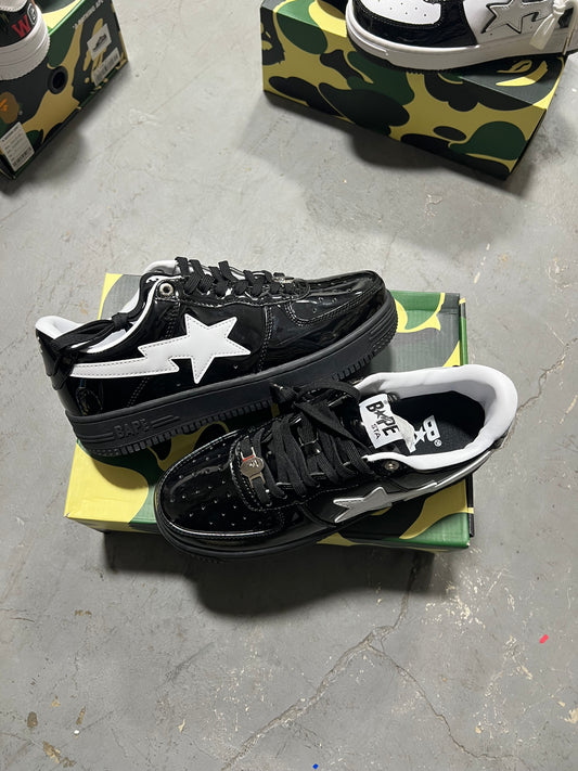 Bapesta Black and White Star